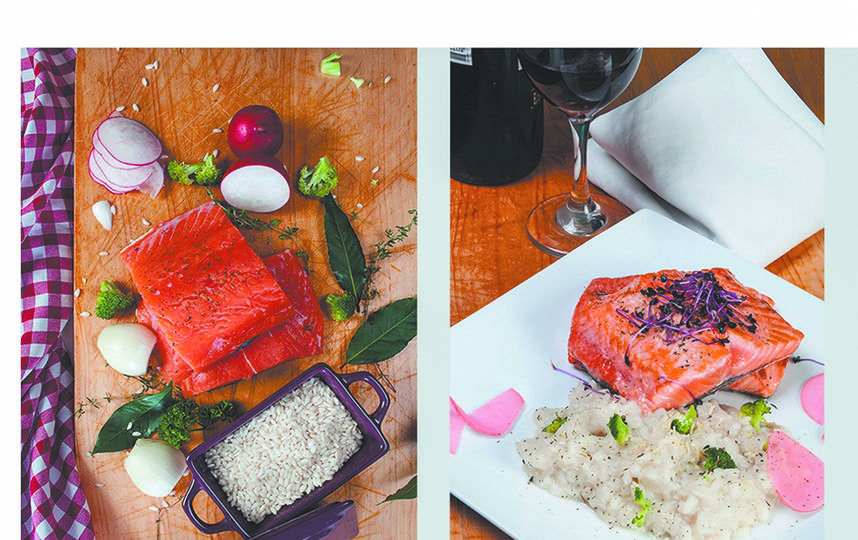 Лосось гриль и памятник ризотто. Фото "Metro"