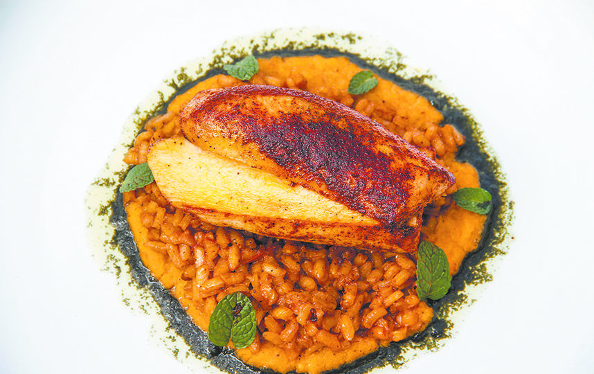 Курица с ризотто. Фото "Metro"