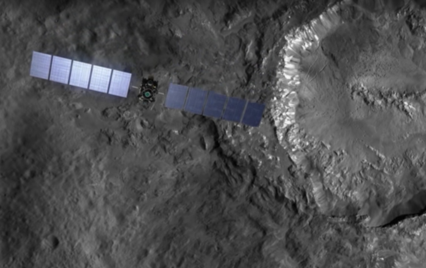 Автоматическая межпланетная станция Dawn. Фото Скриншот NASA Jet Propulsion Laboratory, Скриншот Youtube