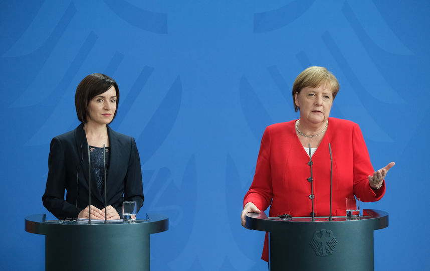 Встреча Меркель с премьером Молдавии. Фото Getty