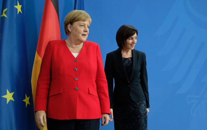 Встреча Меркель с премьером Молдавии. Фото Getty