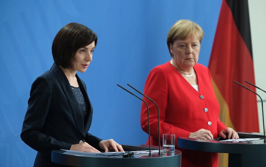 Встреча Меркель с премьером Молдавии. Фото Getty