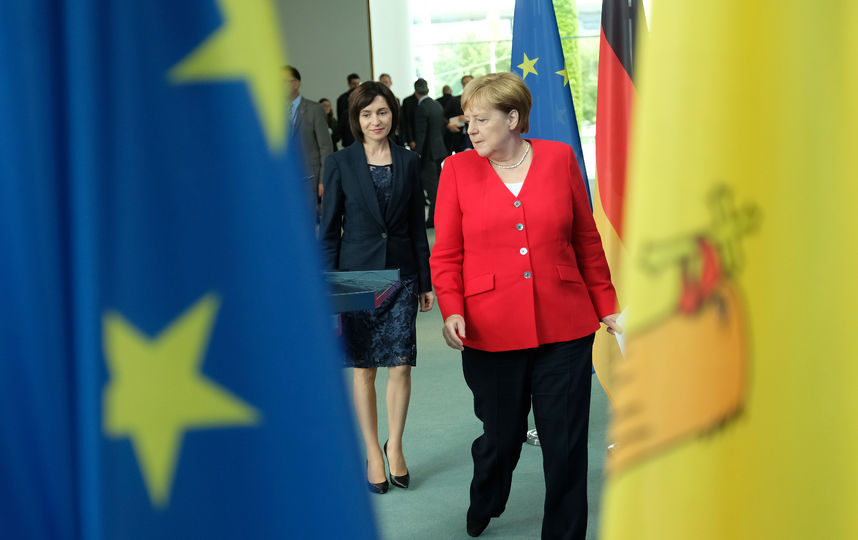 Встреча Меркель с премьером Молдавии. Фото Getty