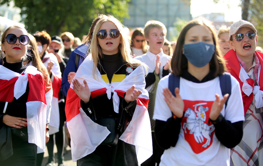 С 10 августа в разных городах Белоруссии проходят несанкционированные акции протеста. Фото AFP