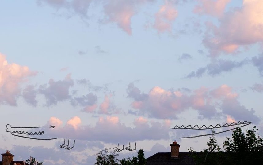 Облака, которые оживил Джадж. Фото https://www.instagram.com/p/CAgZjguHmGa/ и https://twitter.com/chrisjudge