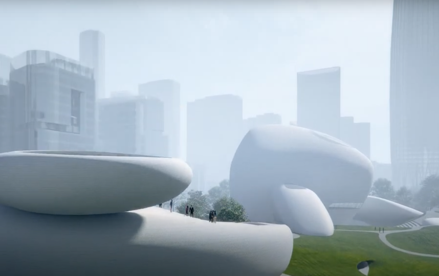 Проект выглядит футуристично. Фото youtube@ MAD architects, "Metro"