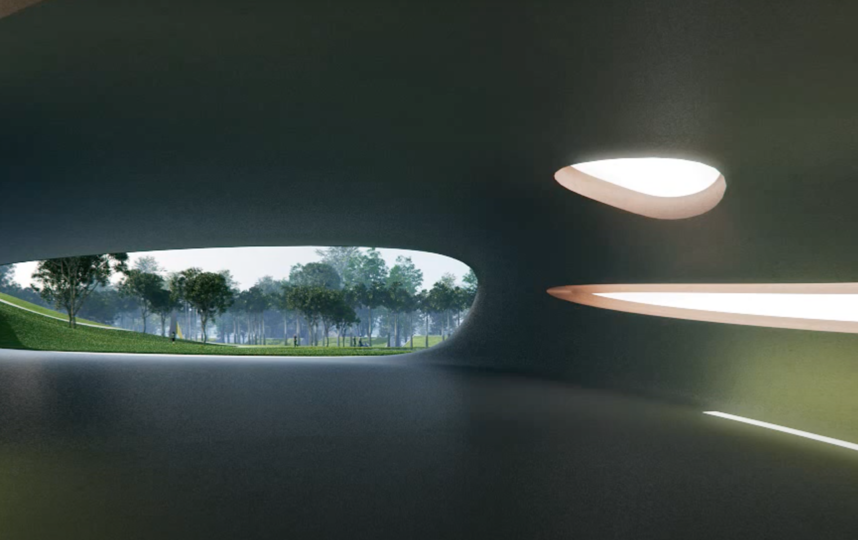 Так постройка выглядит изнутри. Фото youtube@ MAD architects, "Metro"