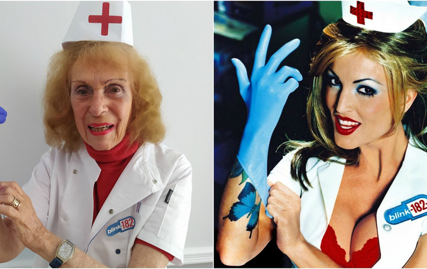 Версия обложки альбома группы Blink-182 Enema of the Statee. Фото Robert Speker