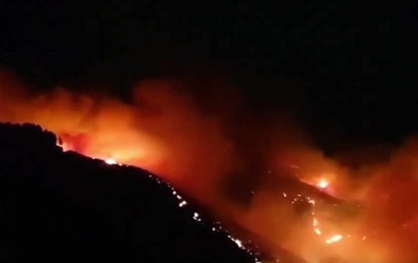 Около тысячи человек эвакуировано с Канарских островов из-за лесных пожаров. Фото Скриншот https://www.youtube.com/watch?v=KKmEw_38l5w, Скриншот Youtube