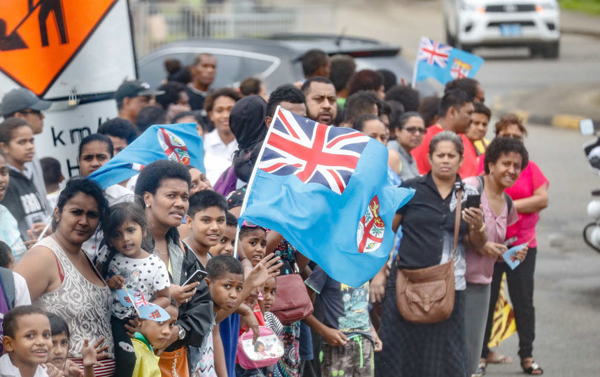 Меган Маркл и принц Гарри прилетели на Фиджи. Фото Getty