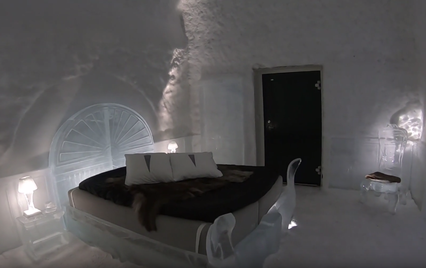 Icehotel. Фото Скриншот https://www.youtube.com/watch?v=xNQdpIqc-N4, Скриншот Youtube
