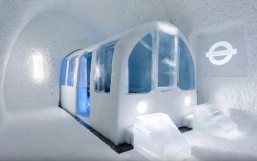Icehotel. Фото Скриншот https://www.youtube.com/watch?v=vplErh8aoEM, Скриншот Youtube