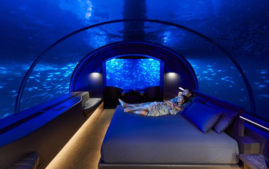Conrad Maldives Rangali Island resort. Фото скриншот @conrad_maldives