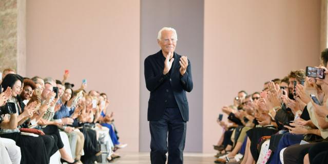 Модельер Джорджо Армани.