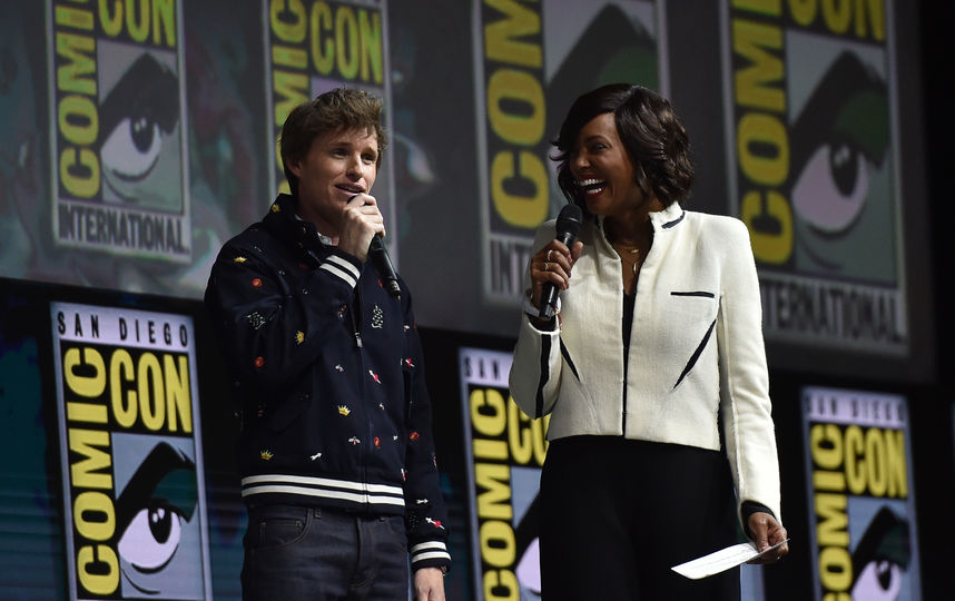 Команда "Фантастических тварей" на Comic-Con. Фото AFP