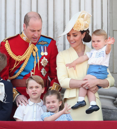 Принц Уильям и Кейт Миддлтон с детьми. Фото Getty