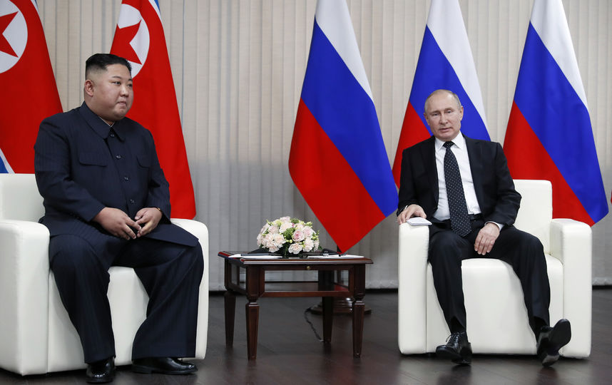Владимир Путин и Ким Чен Ын. Фото AFP