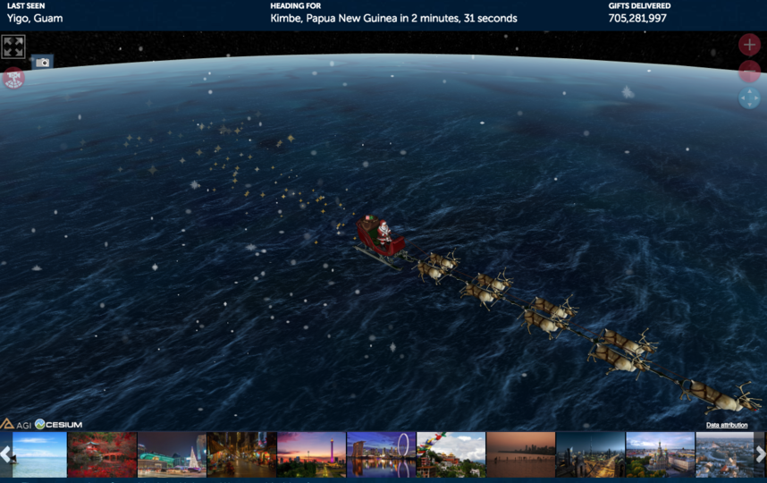 ПВО США и Канады засекли сани Санта-Клауса в небе над Чукоткой