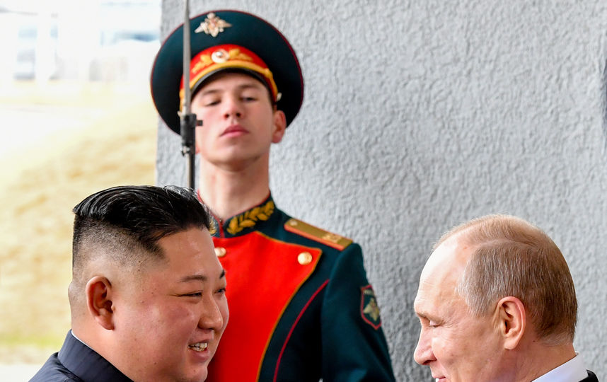 Ким Чен Ын и Владимир Путин. Фото AFP