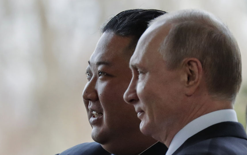 Ким Чен Ын и Владимир Путин. Фото AFP