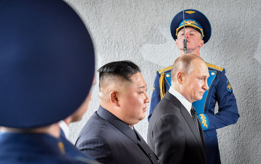 Ким Чен Ын и Владимир Путин. Фото AFP
