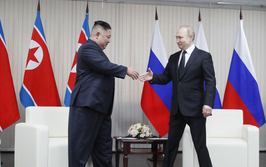 Владимир Путин и Ким Чен Ын. Фото AFP