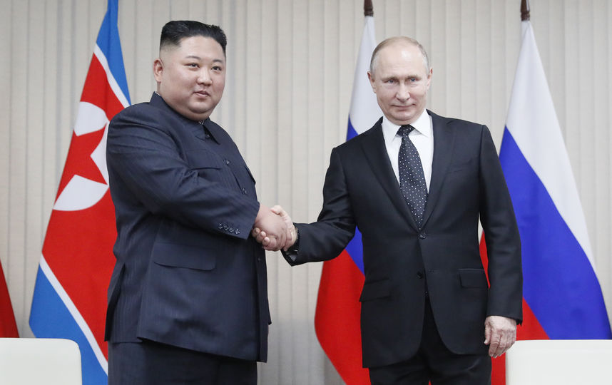 Владимир Путин и Ким Чен Ын. Фото AFP
