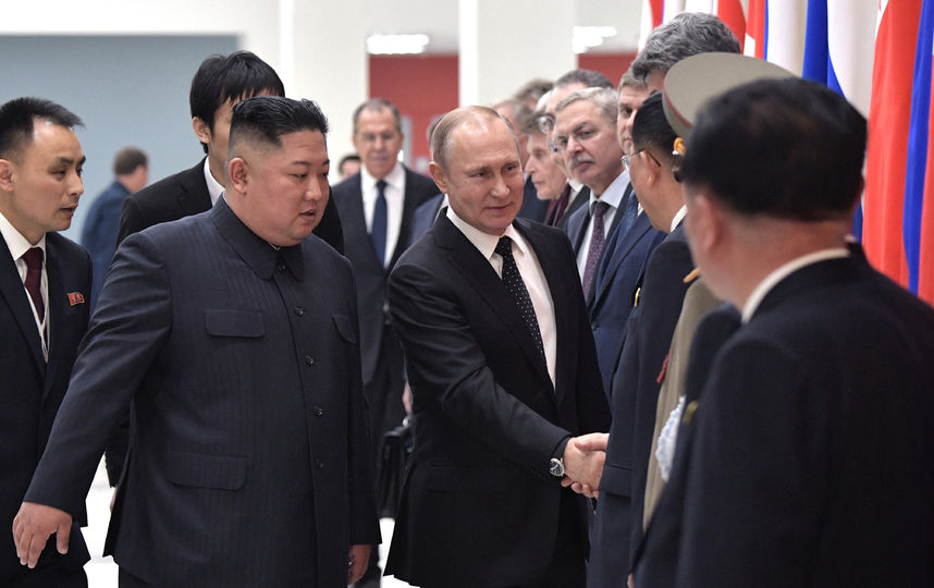 Владимир Путин и Ким Чен Ын. Фото AFP