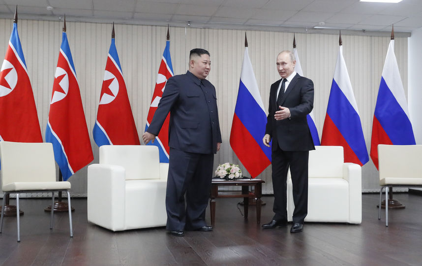 Владимир Путин и Ким Чен Ын. Фото AFP