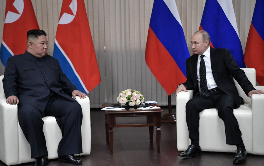 Владимир Путин и Ким Чен Ын. Фото AFP