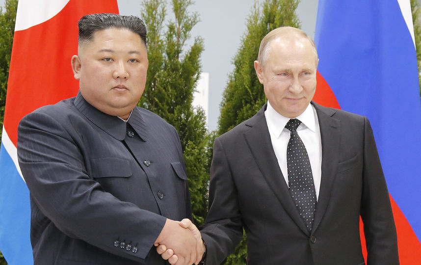 Ким Чен Ын и Владимир Путин. Фото AFP
