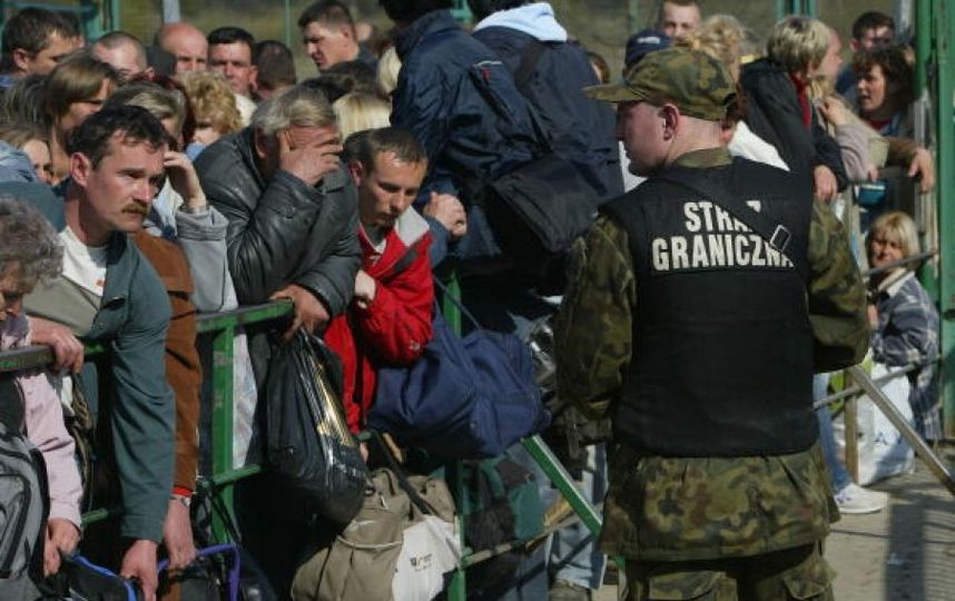 На польско-украинской границе. Фото Getty