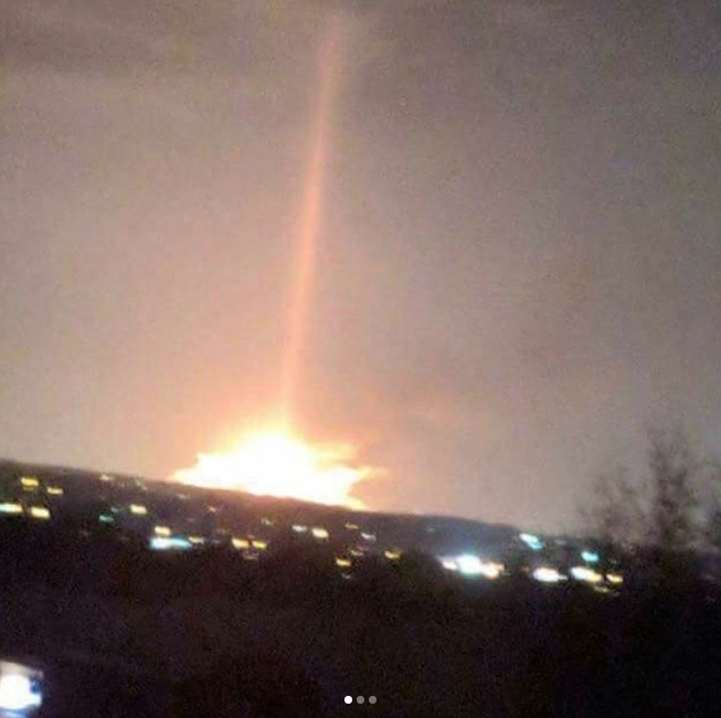 Падение метеорита. Фото Instaram @kyconnex