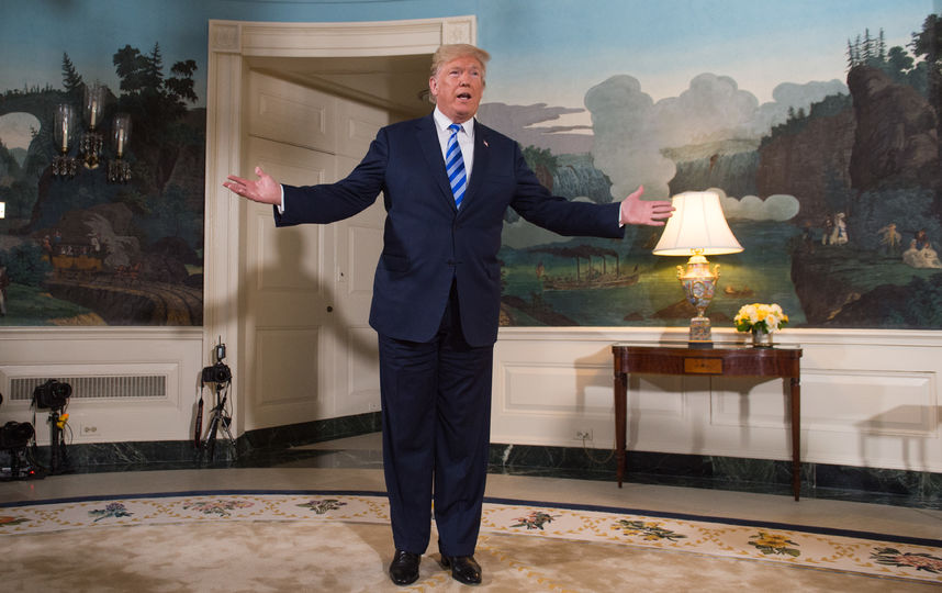 Трамп принял решение выйти из ядерной сделки с Ираном. Фото AFP