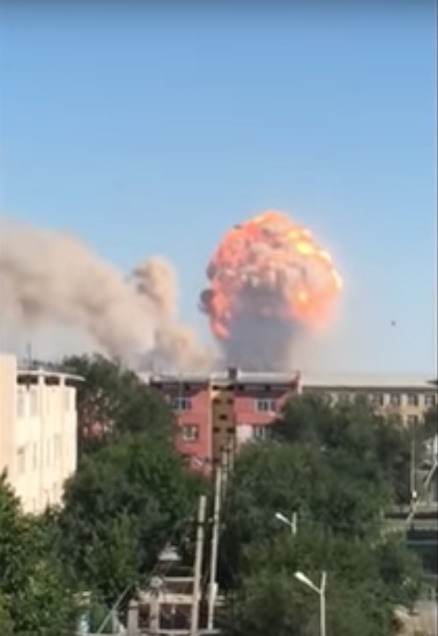 ЧП в Арыси. Фото Скриншот/ Аскар Шайгумаров, Скриншот Youtube