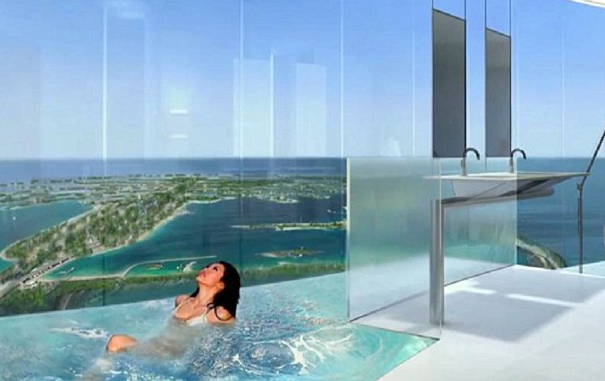 Вращающийся небоскреб. Фото Скриншот с YouTube канала Amazing World., Скриншот Youtube