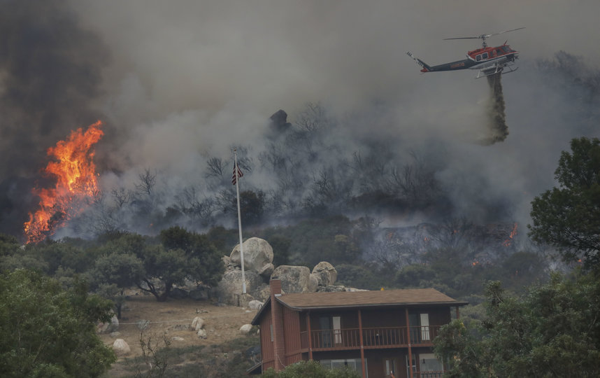 В Калифорнии уже сгорело более двух миллионов акров земли. Фото AFP