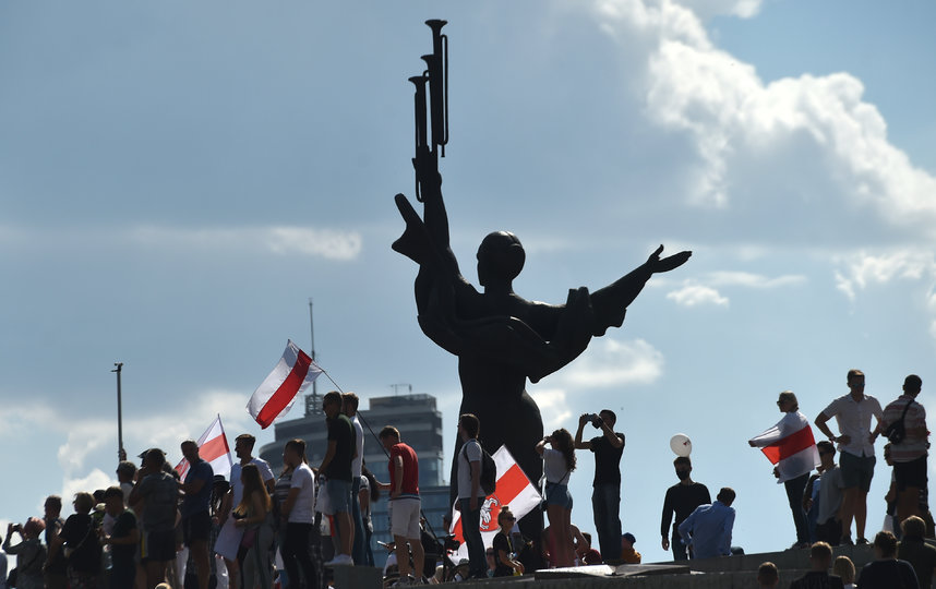 Оппозиционный митинг в Белоруссии. Фото AFP