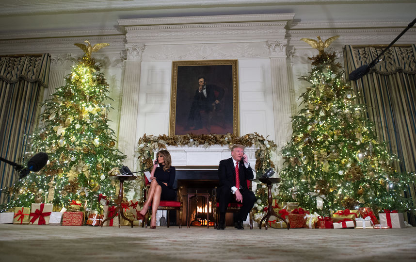Президент США Дональд Трамп с женой Меланией. Фото AFP