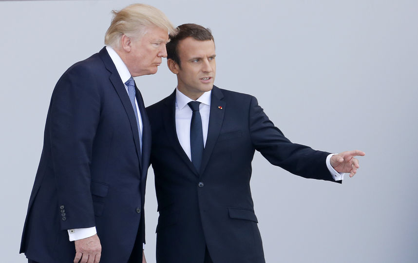 Трамп и Макрон. Фото Getty
