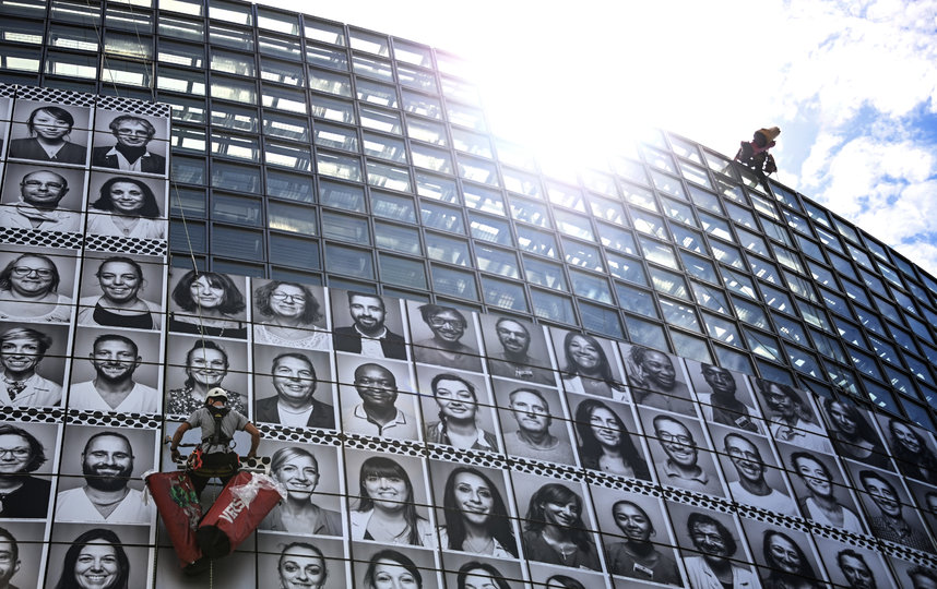 Портреты были сделаны французским фотографом JR. Фото AFP