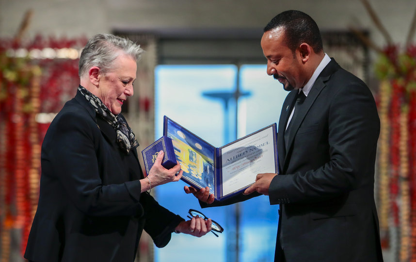 В Осло вручили Нобелевскую премию мира за 2019 год. Фото AFP