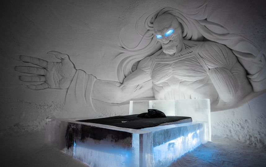 Спать приходится в спальниках. В отеле холодно. Фото Lapland Hotels SnowVillage.