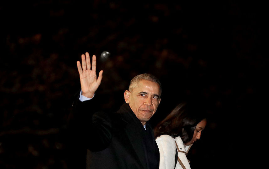 Барак Обама с дочерью Наташей. Фото Getty