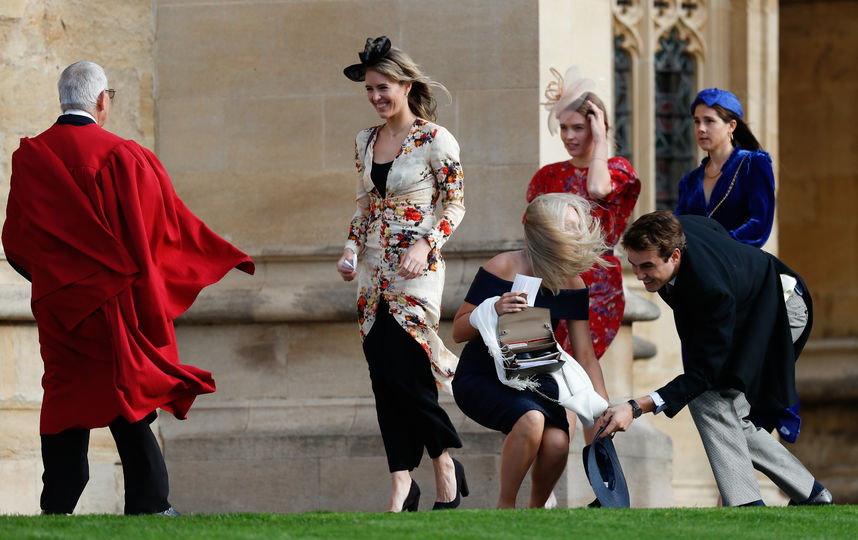 Гости на свадьбе Принцессы Евгении. Фото AFP