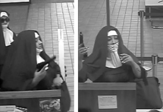 В США женщины в костюмах монахинь попытались ограбить банк