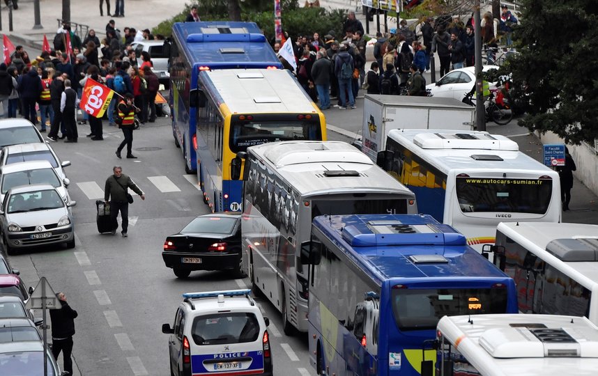 Во Франции началась общенациональная забастовка. Фото AFP