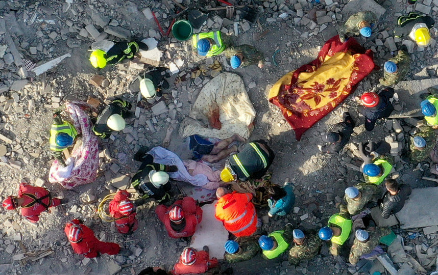 Последствия землетрясения в Албании. Фото AFP