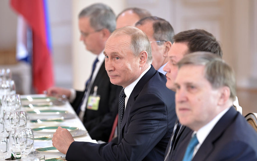 Встреча Путина и Трампа, рабочий ланч. Фото AFP