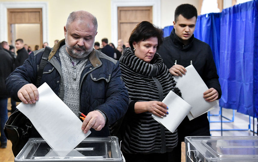 Явка на президентские выборы на Украине к 15:00 превысила 45%. Фото AFP